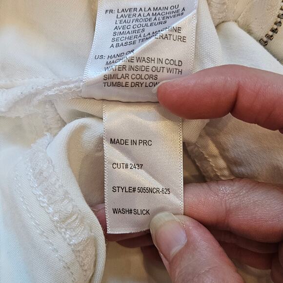 Articles of Society Jeans Womens 28 Bell Flare White Stretch Denim Boho Hippie - Picture 9 of 11